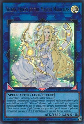 Selene, Queen of the Master Magicians (CH02-EN049) - THE CHRONICLES DECK: Spirit Charmers (All-Foil Edition) 1st Edition THE CHRONICLES DECK: Spirit Charmers (All-Foil Edition) Yugioh Single  Squirtle Squad Card Shop.