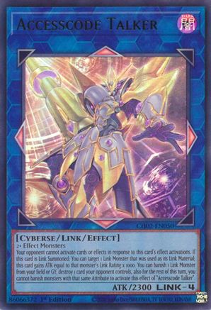 Accesscode Talker (CH02-EN050) - THE CHRONICLES DECK: Spirit Charmers (All-Foil Edition) 1st Edition THE CHRONICLES DECK: Spirit Charmers (All-Foil Edition) Yugioh Single  Squirtle Squad Card Shop.