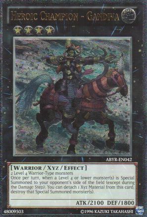 Heroic Champion - Gandiva (UTR) (ABYR-EN042) - Abyss Rising 1st Edition Abyss Rising Yugioh Single  Squirtle Squad Card Shop.