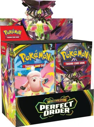 Pokemon TCG - Mega Evolution Perfect Order Booster Box - Sealed - English ME03: Perfect Order Pokemon Sealed  Squirtle Squad Card Shop.