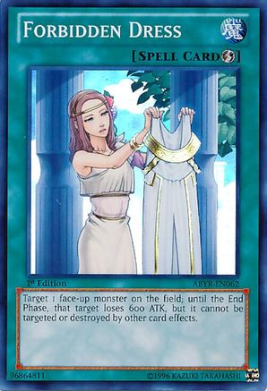 Forbidden Dress (ABYR-EN062) - Abyss Rising 1st Edition Abyss Rising Yugioh Single  Squirtle Squad Card Shop.