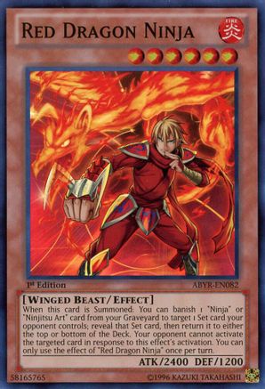 Red Dragon Ninja (ABYR-EN082) - Abyss Rising 1st Edition Abyss Rising Yugioh Single  Squirtle Squad Card Shop.