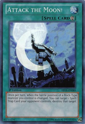 Attack the Moon! (ABYR-EN089) - Abyss Rising Unlimited Abyss Rising Yugioh Single  Squirtle Squad Card Shop.