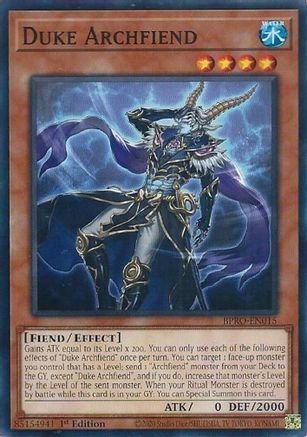 Duke Archfiend (BPRO-EN015) - Burst Protocol 1st Edition Burst Protocol Yugioh Single  Squirtle Squad Card Shop.