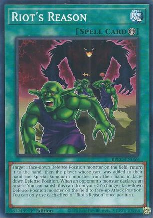 Riot's Reason (BPRO-EN069) - Burst Protocol 1st Edition Burst Protocol Yugioh Single  Squirtle Squad Card Shop.