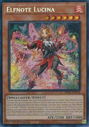 Elfnote Lucina (BPRO-EN010) - Burst Protocol 1st Edition Burst Protocol Yugioh Single  Squirtle Squad Card Shop.