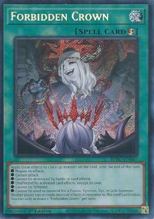 Forbidden Crown (BPRO-EN067) - Burst Protocol 1st Edition Burst Protocol Yugioh Single  Squirtle Squad Card Shop.
