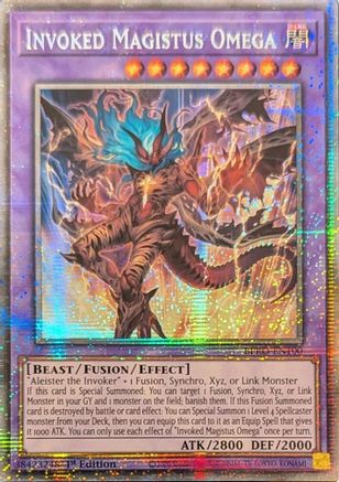 Invoked Magistus Omega (Starlight Rare) (BPRO-EN100) - Burst Protocol 1st Edition Burst Protocol Yugioh Single  Squirtle Squad Card Shop.