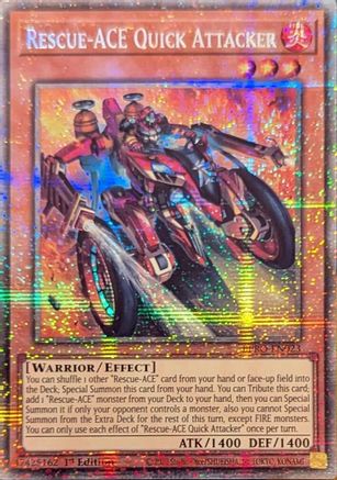 Rescue-ACE Quick Attacker (Starlight Rare) (BPRO-EN023) - Burst Protocol 1st Edition Burst Protocol Yugioh Single  Squirtle Squad Card Shop.