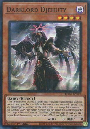 Darklord Djehuty (BPRO-EN019) - Burst Protocol 1st Edition Burst Protocol Yugioh Single  Squirtle Squad Card Shop.