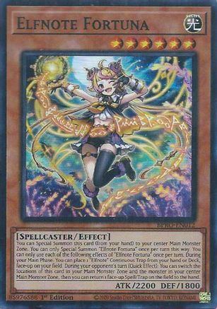 Elfnote Fortuna (BPRO-EN012) - Burst Protocol 1st Edition Burst Protocol Yugioh Single  Squirtle Squad Card Shop.