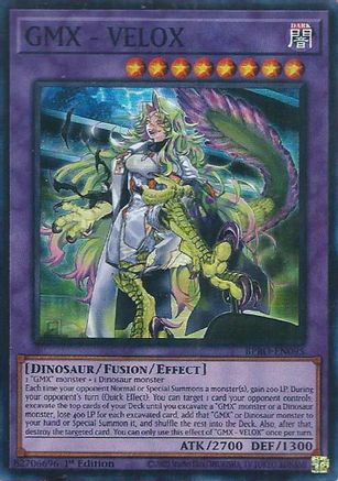 GMX - VELOX (BPRO-EN095) - Burst Protocol 1st Edition Burst Protocol Yugioh Single  Squirtle Squad Card Shop.
