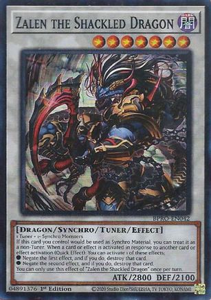 Zalen the Shackled Dragon (BPRO-EN042) - Burst Protocol 1st Edition Burst Protocol Yugioh Single  Squirtle Squad Card Shop.