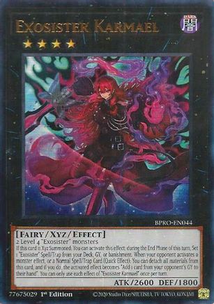 Exosister Karmael (BPRO-EN044) - Burst Protocol 1st Edition Burst Protocol Yugioh Single  Squirtle Squad Card Shop.