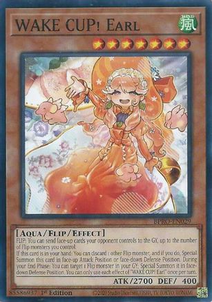 WAKE CUP! Earl (BPRO-EN029) - Burst Protocol 1st Edition Burst Protocol Yugioh Single  Squirtle Squad Card Shop.