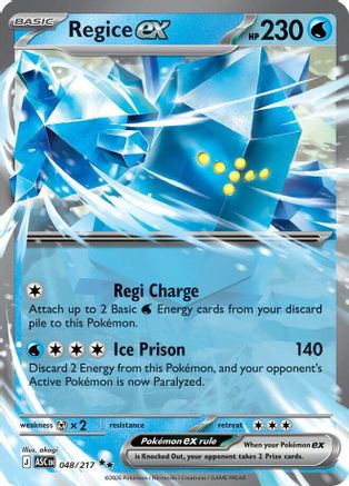 Regice ex 048/217 – Ascended Heroes – Holo