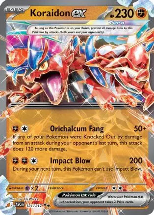 Koraidon ex 121/217 – Ascended Heroes – Holo ME: Ascended Heroes Pokemon Single  Squirtle Squad Card Shop.