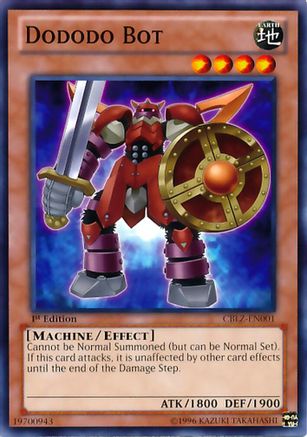 Dododo Bot (CBLZ-EN001) - Cosmo Blazer 1st Edition Cosmo Blazer Yugioh Single  Squirtle Squad Card Shop.