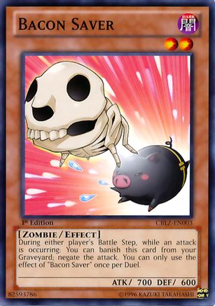 Bacon Saver (CBLZ-EN003) - Cosmo Blazer 1st Edition Cosmo Blazer Yugioh Single  Squirtle Squad Card Shop.