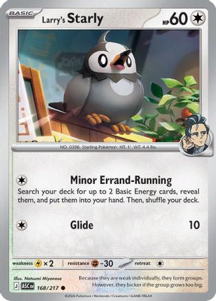 Larry's Starly 168  ME Ascended Heroes - Common ME: Ascended Heroes Pokemon Single  Squirtle Squad Card Shop.