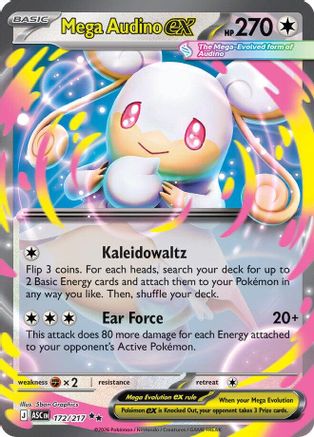 Mega Audino ex 172 (H) - Ascended Heroes - DR