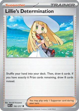 Lillie's Determination 192  - Reverse Holofoil ME Ascended Heroes - Uncommon ME: Ascended Heroes Pokemon Single  Squirtle Squad Card Shop.