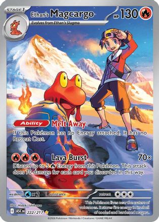 Ethan’s Magcargo 222/217 – Ascended Heroes – Illustration Rare Pokémon Card