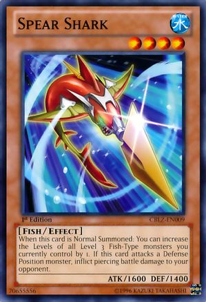 Spear Shark (CBLZ-EN009) - Cosmo Blazer 1st Edition Cosmo Blazer Yugioh Single  Squirtle Squad Card Shop.
