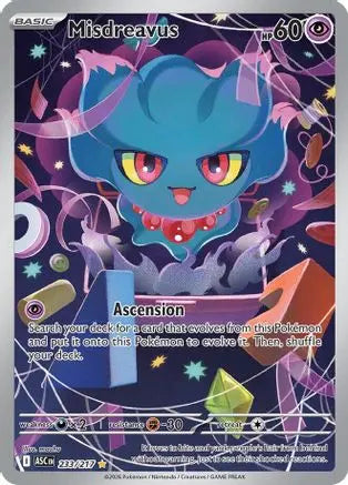 Misdreavus 233/217  - Holofoil ME Ascended Heroes - Illustration Rare