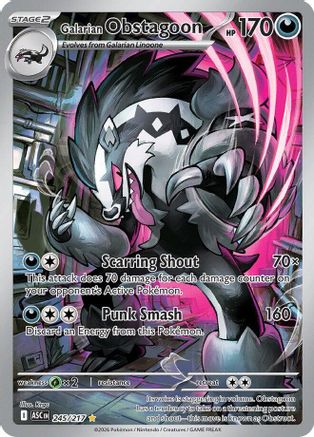 Galarian Obstagoon 245/217 – Ascended Heroes – Illustration Rare Pokémon Card