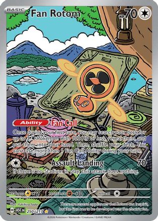 Fan Rotom 250/217 – Ascended Heroes Illustration Rare Pokémon Card – English NM