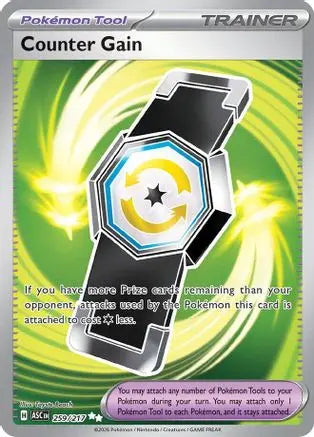 Counter Gain 259/217  - Holofoil ME Ascended Heroes - Ultra Rare ME: Ascended Heroes Pokemon Single  Squirtle Squad Card Shop.