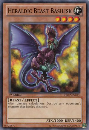 Heraldic Beast Basilisk (CBLZ-EN013) - Cosmo Blazer 1st Edition Cosmo Blazer Yugioh Single  Squirtle Squad Card Shop.