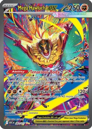 Mega Hawlucha ex 283/217  - Holofoil ME Ascended Heroes - Special Illustration Rare ME: Ascended Heroes Pokemon Single  Squirtle Squad Card Shop.
