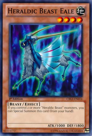 Heraldic Beast Eale (CBLZ-EN014) - Cosmo Blazer 1st Edition Cosmo Blazer Yugioh Single  Squirtle Squad Card Shop.