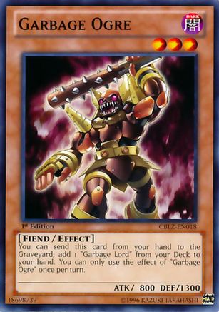 Garbage Ogre (CBLZ-EN018) - Cosmo Blazer 1st Edition Cosmo Blazer Yugioh Single  Squirtle Squad Card Shop.