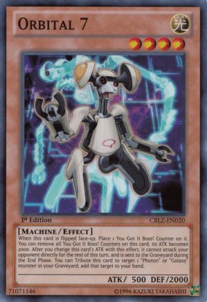 Orbital 7 (CBLZ-EN020) - Cosmo Blazer 1st Edition Cosmo Blazer Yugioh Single  Squirtle Squad Card Shop.