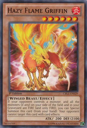 Hazy Flame Griffin (CBLZ-EN029) - Cosmo Blazer 1st Edition Cosmo Blazer Yugioh Single  Squirtle Squad Card Shop.