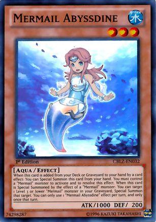 Mermail Abyssdine (CBLZ-EN032) - Cosmo Blazer Unlimited Cosmo Blazer Yugioh Single  Squirtle Squad Card Shop.