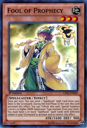 Fool of Prophecy (CBLZ-EN035) - Cosmo Blazer 1st Edition Cosmo Blazer Yugioh Single  Squirtle Squad Card Shop.