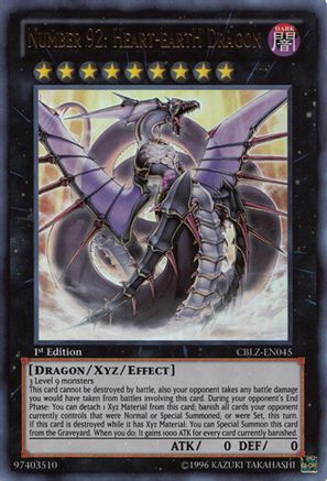 Number 92: Heart-eartH Dragon (CBLZ-EN045) - Cosmo Blazer 1st Edition Cosmo Blazer Yugioh Single  Squirtle Squad Card Shop.