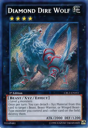 Diamond Dire Wolf (CBLZ-EN051) - Cosmo Blazer Unlimited Cosmo Blazer Yugioh Single  Squirtle Squad Card Shop.