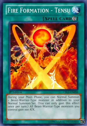 Fire Formation - Tensu (CBLZ-EN058) - Cosmo Blazer Unlimited Cosmo Blazer Yugioh Single  Squirtle Squad Card Shop.