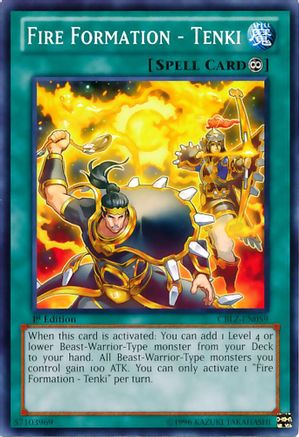 Fire Formation - Tenki (CBLZ-EN059) - Cosmo Blazer Unlimited Cosmo Blazer Yugioh Single  Squirtle Squad Card Shop.