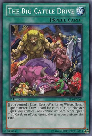 The Big Cattle Drive (CBLZ-EN063) - Cosmo Blazer Unlimited Cosmo Blazer Yugioh Single  Squirtle Squad Card Shop.