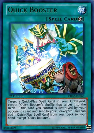 Quick Booster (CBLZ-EN065) - Cosmo Blazer 1st Edition Cosmo Blazer Yugioh Single  Squirtle Squad Card Shop.