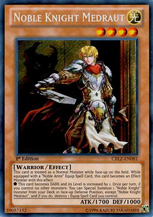 Noble Knight Medraut (CBLZ-EN081) - Cosmo Blazer Unlimited Cosmo Blazer Yugioh Single  Squirtle Squad Card Shop.