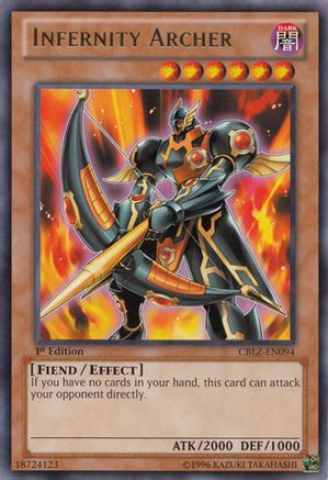Infernity Archer (CBLZ-EN094) - Cosmo Blazer 1st Edition Cosmo Blazer Yugioh Single  Squirtle Squad Card Shop.