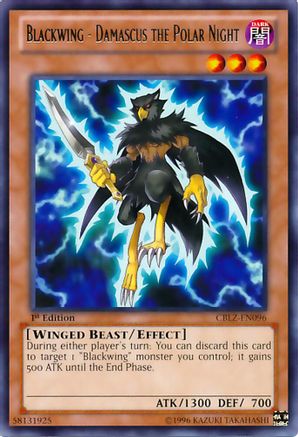 Blackwing - Damascus the Polar Night (CBLZ-EN096) - Cosmo Blazer Unlimited Cosmo Blazer Yugioh Single  Squirtle Squad Card Shop.