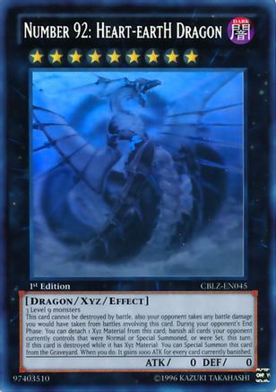 Number 92: Heart-eartH Dragon (Ghost Rare) (CBLZ-EN045) - Cosmo Blazer 1st Edition Cosmo Blazer Yugioh Single  Squirtle Squad Card Shop.